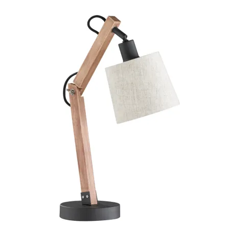 TRIO Lampe de table intérieur brun et gris ancien JANKO - Pas cher