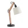 TRIO Lampe de table intérieur brun et gris ancien JANKO - Pas cher