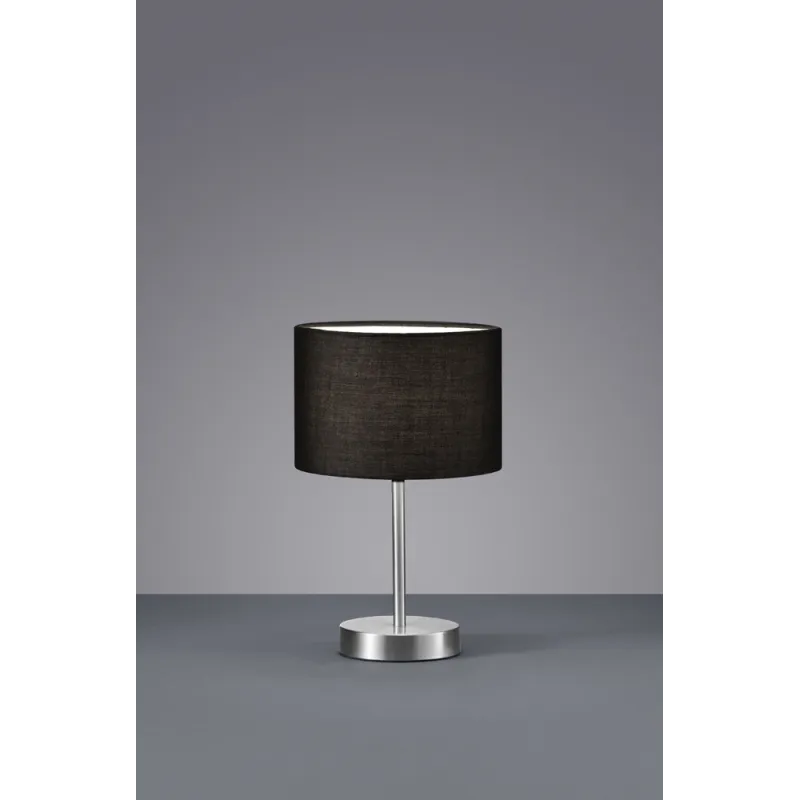 TRIO Lampe de table intérieur nickel mat et noir HOTEL - Pas cher