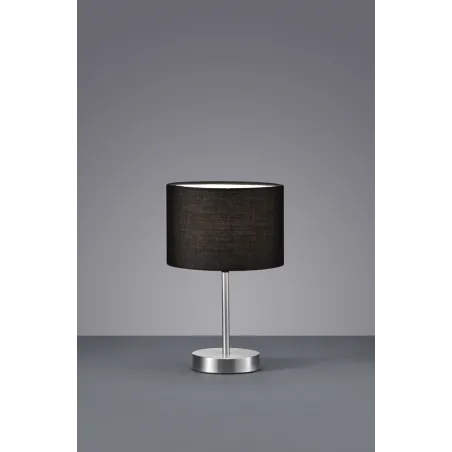 TRIO Lampe de table intérieur nickel mat et noir HOTEL - Pas cher