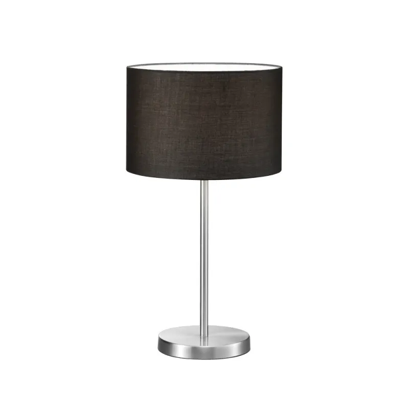 TRIO Lampe de table intérieur nickel mat et noir HOTEL - Pas cher