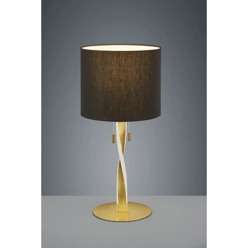 TRIO Lampe de table intérieur or et noir NANDOR - Pas cher