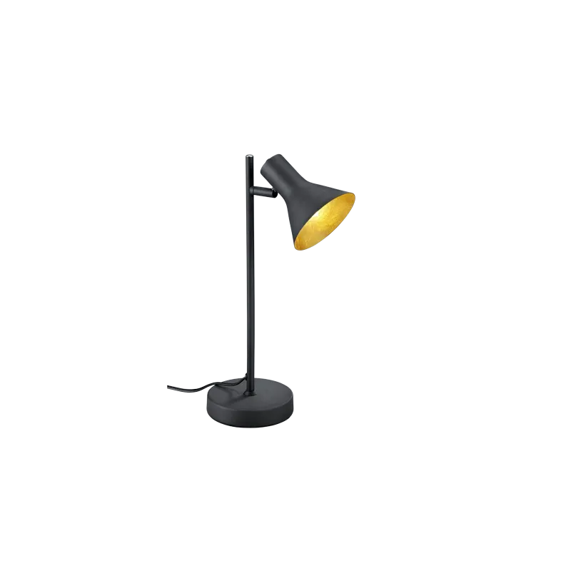 TRIO Lampe de table intérieur noir et or NINA - Pas cher
