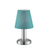TRIO Lampe de table intérieur nickel mat et turquoise MATS - Pas cher