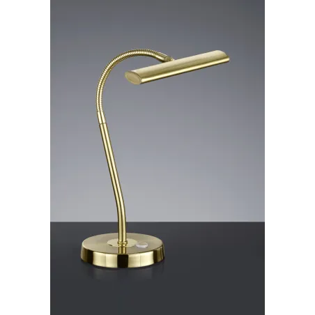 TRIO Lampe de table intérieur laiton mat CURTIS - Pas cher