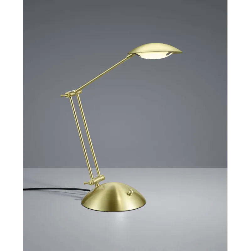 TRIO Lampe de table intérieur laiton mat CALCIO - Pas cher