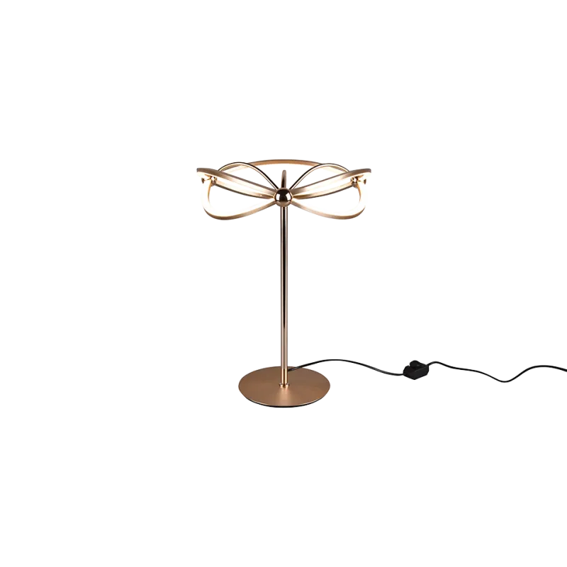 TRIO Lampe de table intérieur laiton mat CHARIVARI - Pas cher