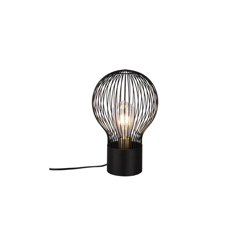 TRIO Lampe de table intérieur noir mat DAVE - Pas cher