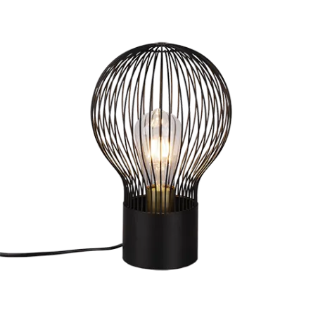 TRIO Lampe de table intérieur noir mat DAVE - Pas cher