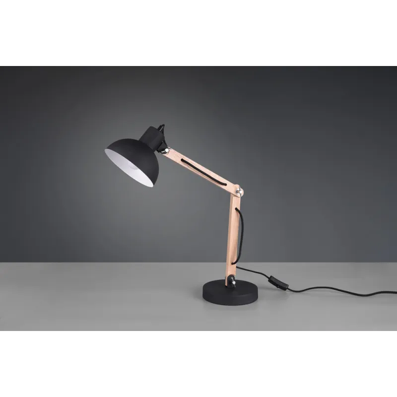 TRIO Lampe de table intérieur noir mat KIMI - Pas cher