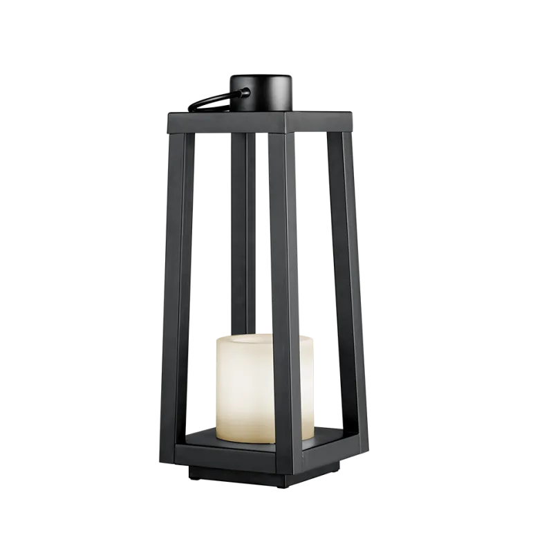 TRIO Lampe de table extérieur noir mat LOJA - Pas cher