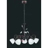 TRIO Lustre intérieur rouille antique et albâtre TRADITIO - Pas cher