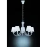 TRIO Lustre intérieur blanc mat et blanc CORTEZ - Pas cher