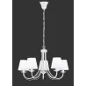 TRIO Lustre intérieur blanc mat et blanc CORTEZ - Pas cher