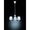 TRIO Lustre intérieur blanc mat et blanc mat CORTEZ - Pas cher