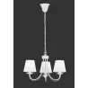 TRIO Lustre intérieur blanc mat et blanc mat CORTEZ - Pas cher