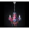 TRIO Lustre intérieur chrome et multicouleur LÜSTER - Pas cher