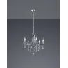 TRIO Lustre intérieur chrome LUCERNA - Pas cher