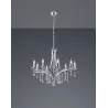 TRIO Lustre intérieur chrome LUCERNA - Pas cher