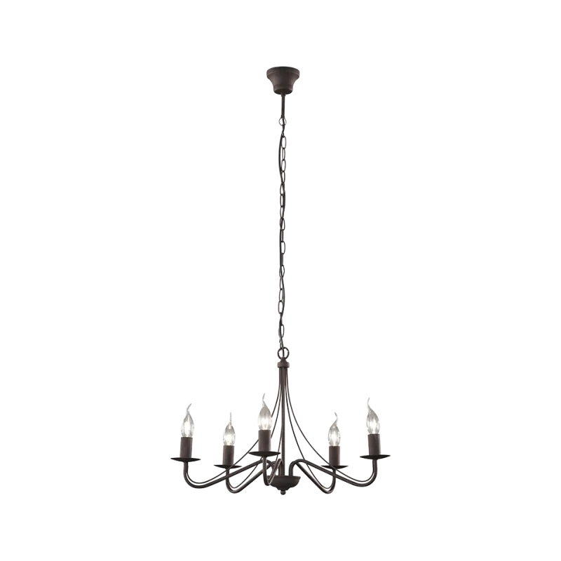 TRIO Lustre intérieur rouille COUNTRY - Pas cher