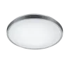 TRIO Plafonnier intérieur aluminium balayé et blanc IZAR - Pas cher