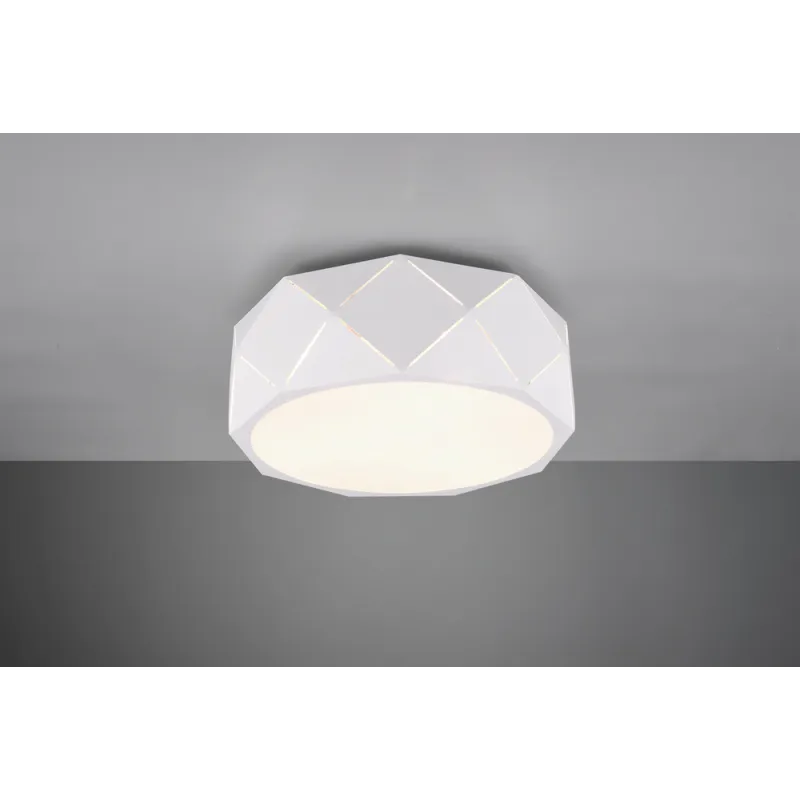TRIO Plafonnier intérieur blanc mat et blanc ZANDOR - Pas cher