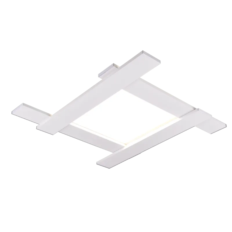 TRIO Plafonnier intérieur blanc mat et blanc BELFAST - Pas cher