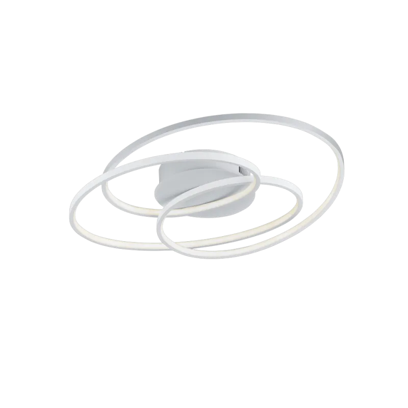 TRIO Plafonnier intérieur blanc mat et blanc GALE - Pas cher