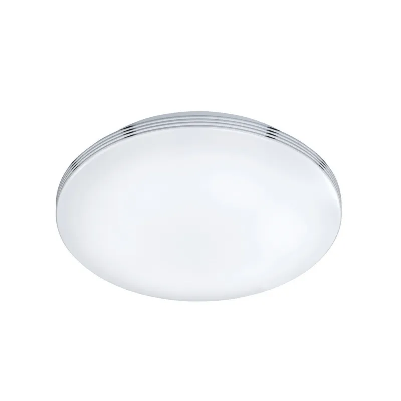 TRIO Plafonnier intérieur chrome et blanc APART - Pas cher
