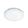 TRIO Plafonnier intérieur chrome et blanc APART - Pas cher