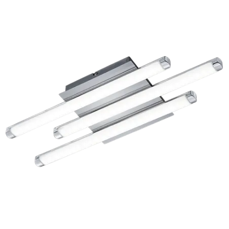 TRIO Plafonnier intérieur chrome et blanc STREET - Pas cher