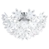 TRIO Plafonnier intérieur chrome et blanc BLOWBALL - Pas cher