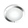 TRIO Plafonnier intérieur nickel mat et blanc CONDUS - Pas cher