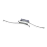 TRIO Plafonnier intérieur nickel mat et blanc ROUTE - Pas cher