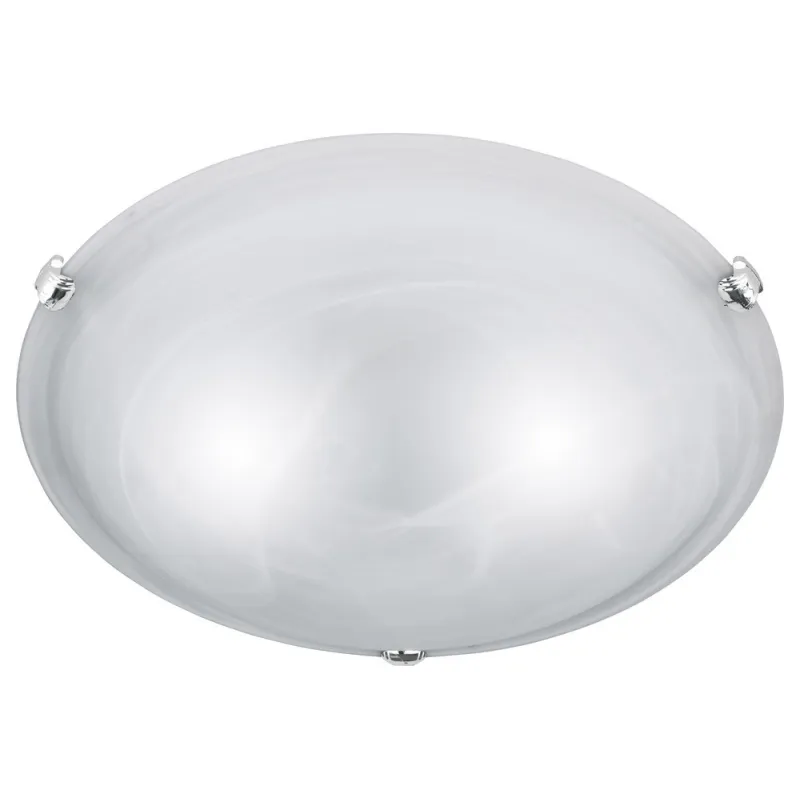 TRIO Plafonnier intérieur nickel mat et blanc ADRIAN - Pas cher