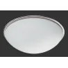 TRIO Plafonnier intérieur nickel mat et blanc BULTO - Pas cher
