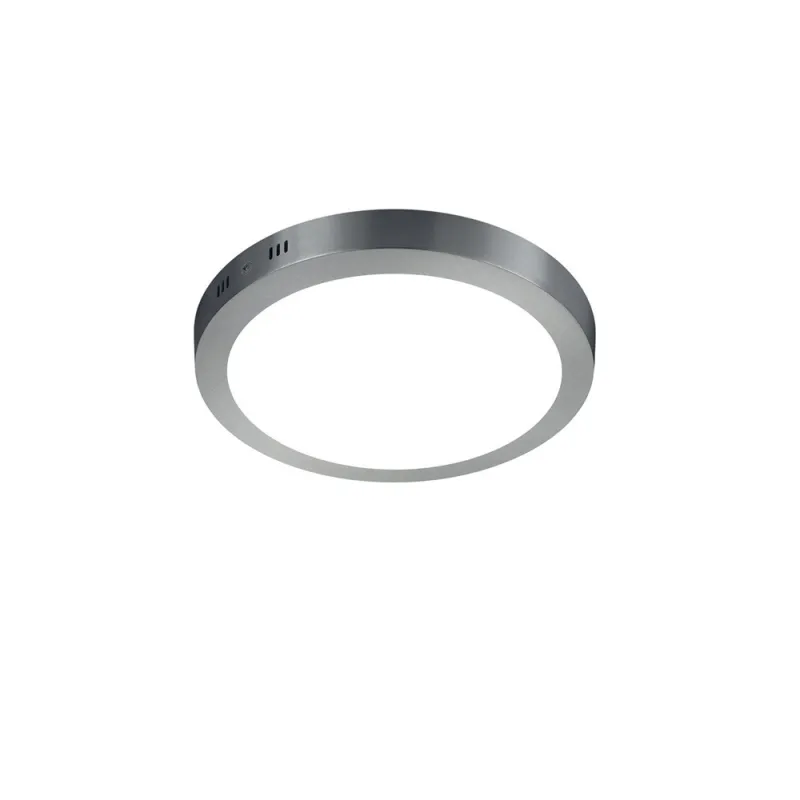 TRIO Plafonnier intérieur nickel mat et blanc CENTO - Pas cher