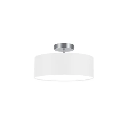 TRIO Plafonnier intérieur nickel mat et blanc HOTEL - Pas cher