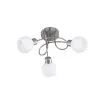 TRIO Plafonnier intérieur nickel mat et blanc FREDDY - Pas cher
