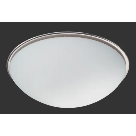TRIO Plafonnier intérieur nickel mat et blanc BULTO - Pas cher