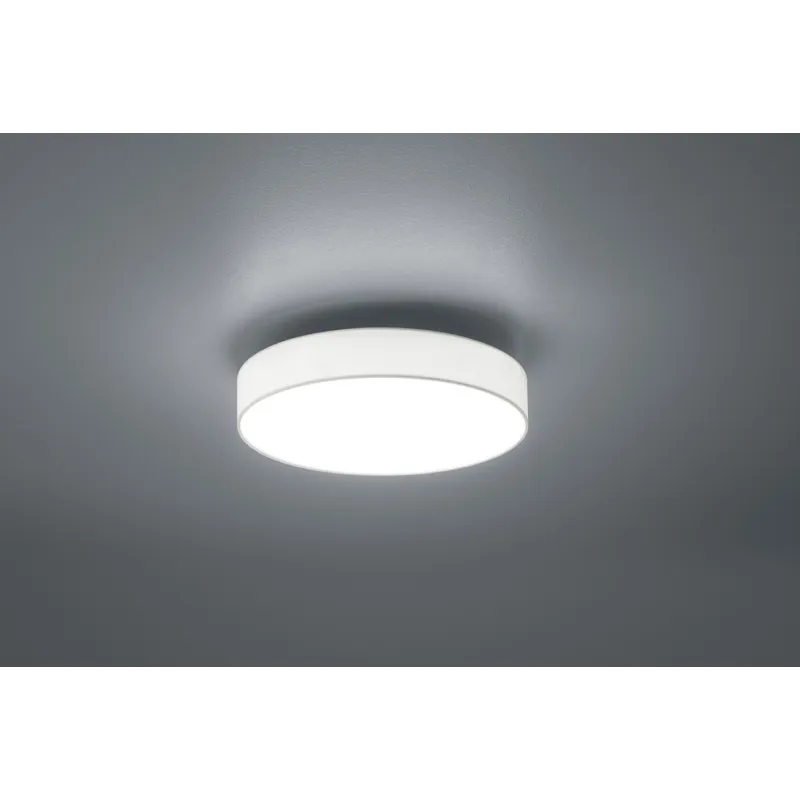 TRIO Plafonnier intérieur nickel mat et blanc LUGANO - Pas cher