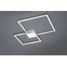 TRIO Plafonnier intérieur nickel mat et blanc HYDRA - Pas cher