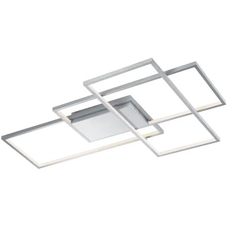 TRIO Plafonnier intérieur nickel mat et blanc THIAGO - Pas cher