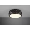 TRIO Plafonnier intérieur noir mat et blanc ZANDOR - Pas cher