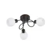 TRIO Plafonnier intérieur rouille antique et blanc FREDDY - Pas cher