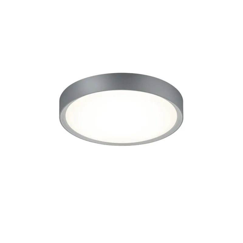 TRIO Plafonnier intérieur titane et blanc CLARIMO - Pas cher