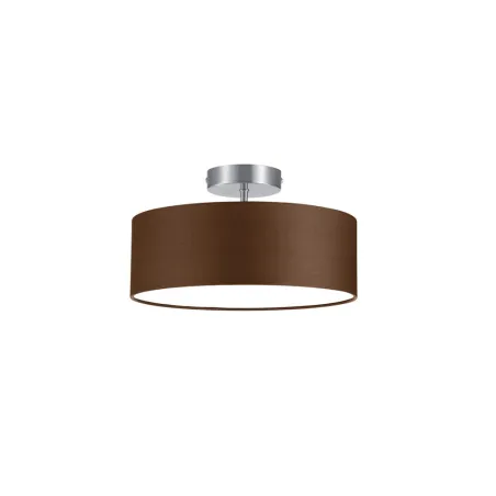 TRIO Plafonnier intérieur nickel mat et brun HOTEL - Pas cher