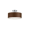TRIO Plafonnier intérieur nickel mat et brun HOTEL - Pas cher