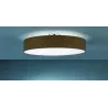 TRIO Plafonnier intérieur nickel mat et brun HOTEL - Pas cher
