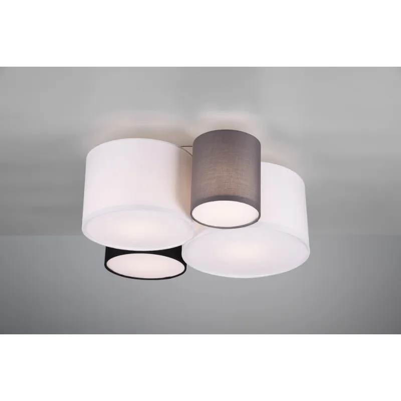 TRIO Plafonnier intérieur multicouleur et gris HOTEL - Pas cher
